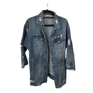 Vintage Early 2000’s Denim Trench Coat